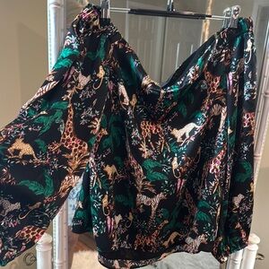 Lilly Pulitzer  Elizabethany Top Multi Dancing in the Moonlight Sz L NWOT